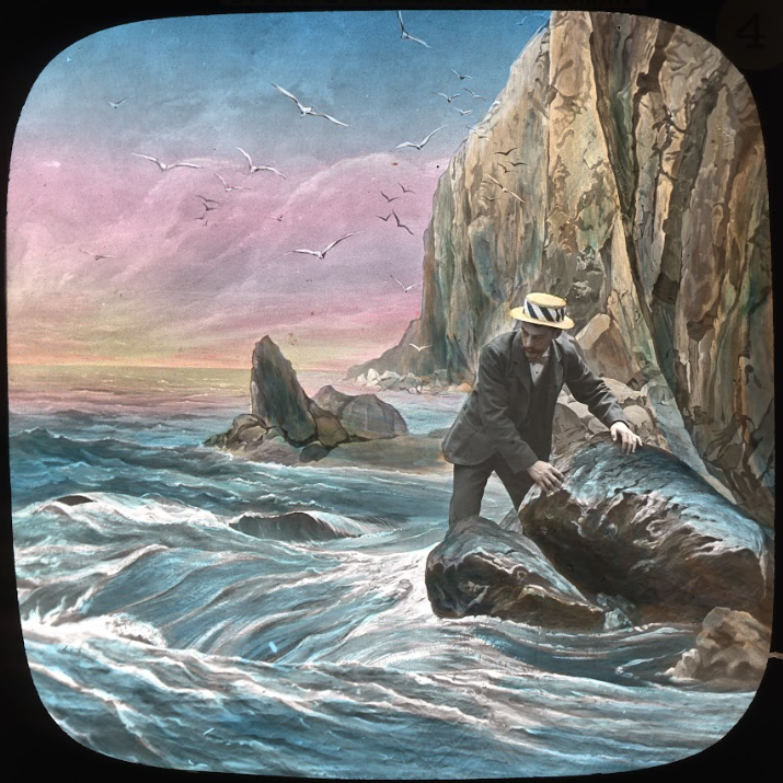 man in the sea