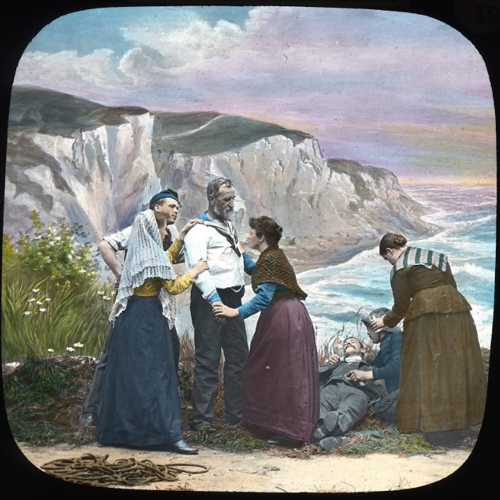 people on beach after rescue