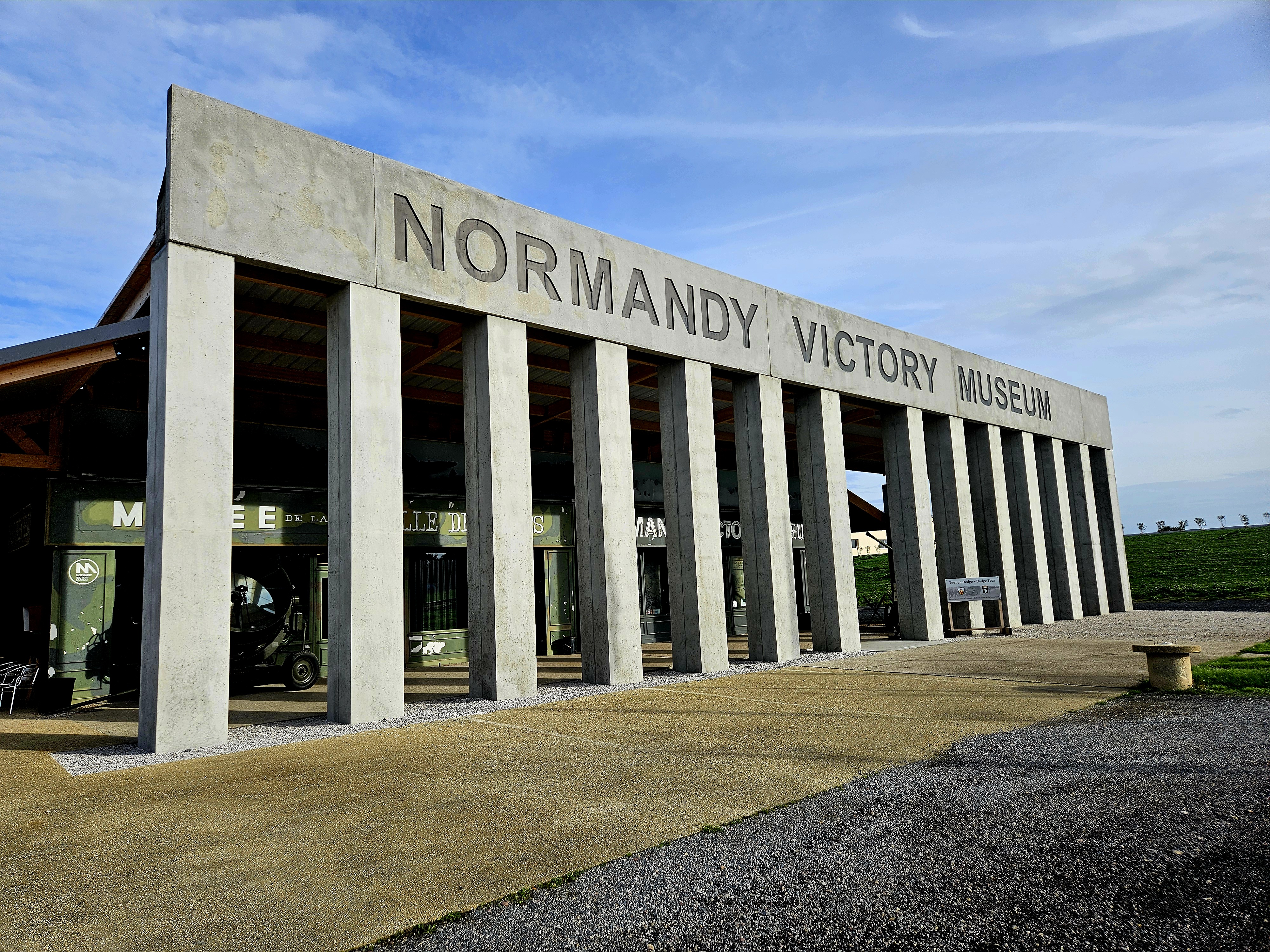 The front of the Normandy Victory Museum