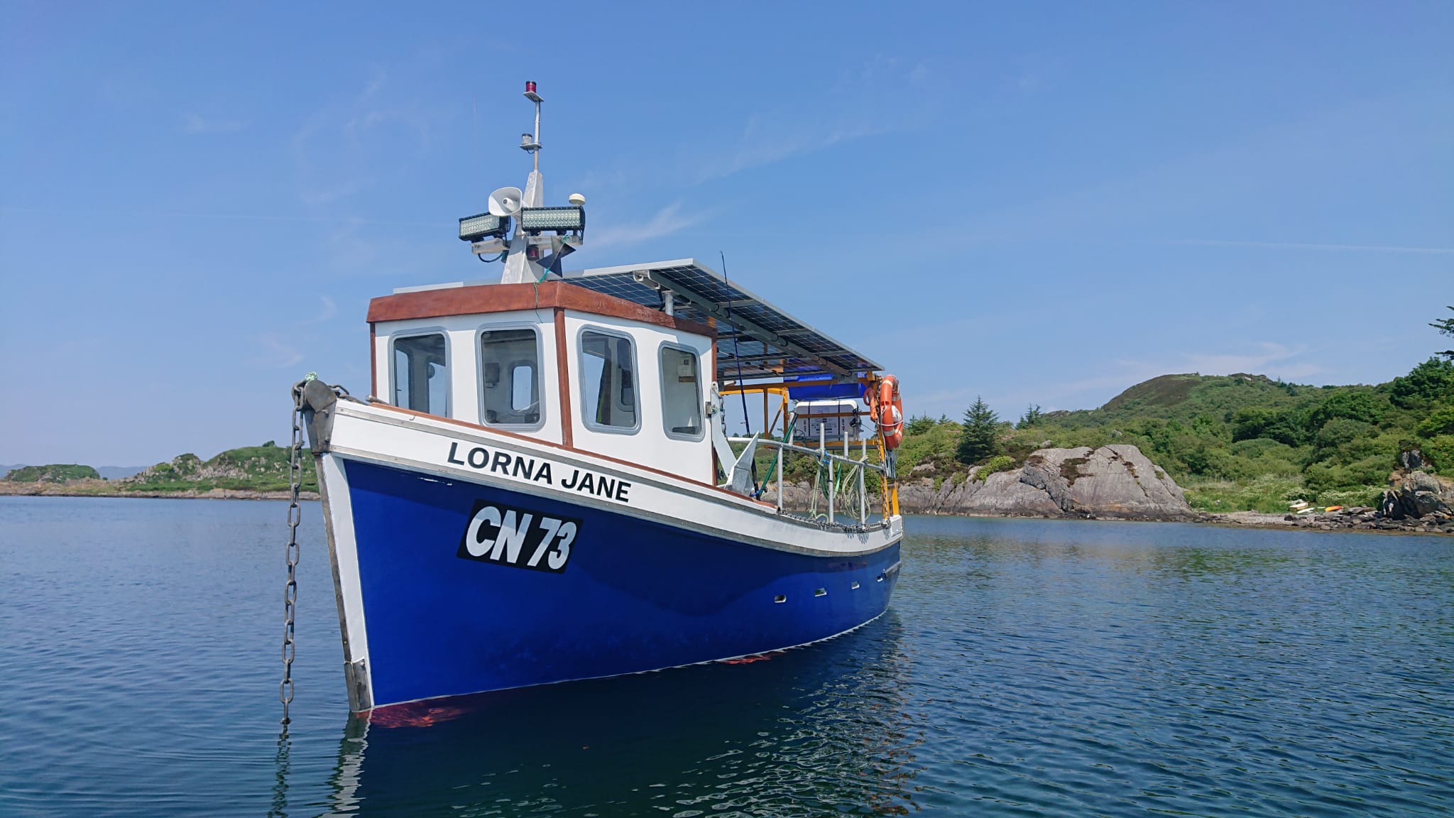 A view of the Lorna Jane's bow