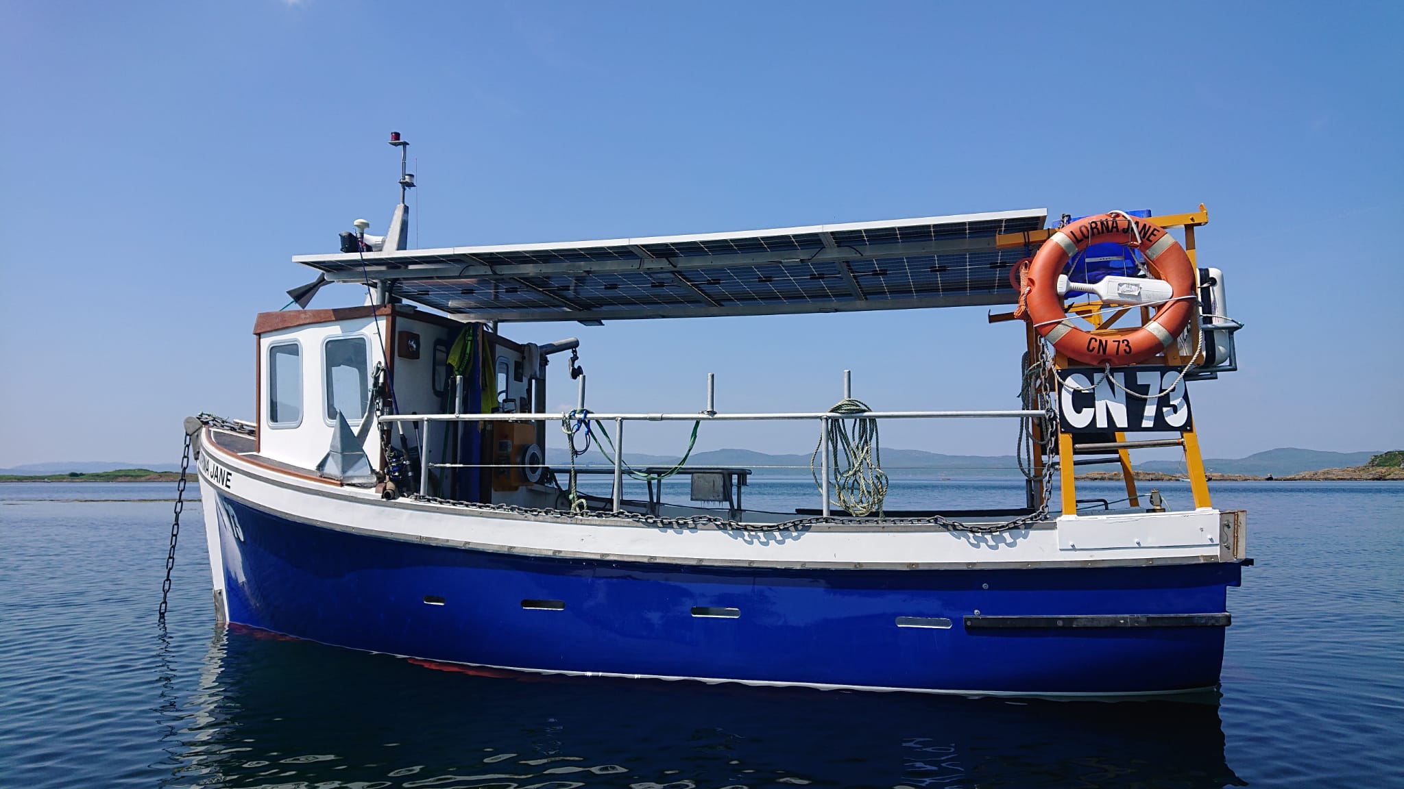 The Lorna Jane electric fishing vessel