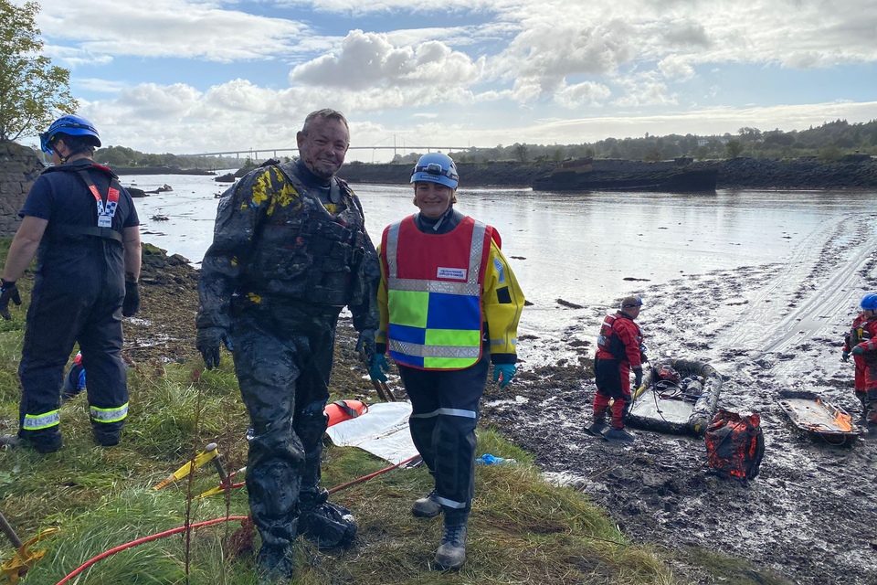 Greenock Coastguard Rescue Team Melody and Paul