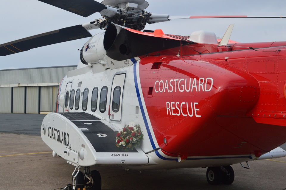 HM Coastguard helicopter