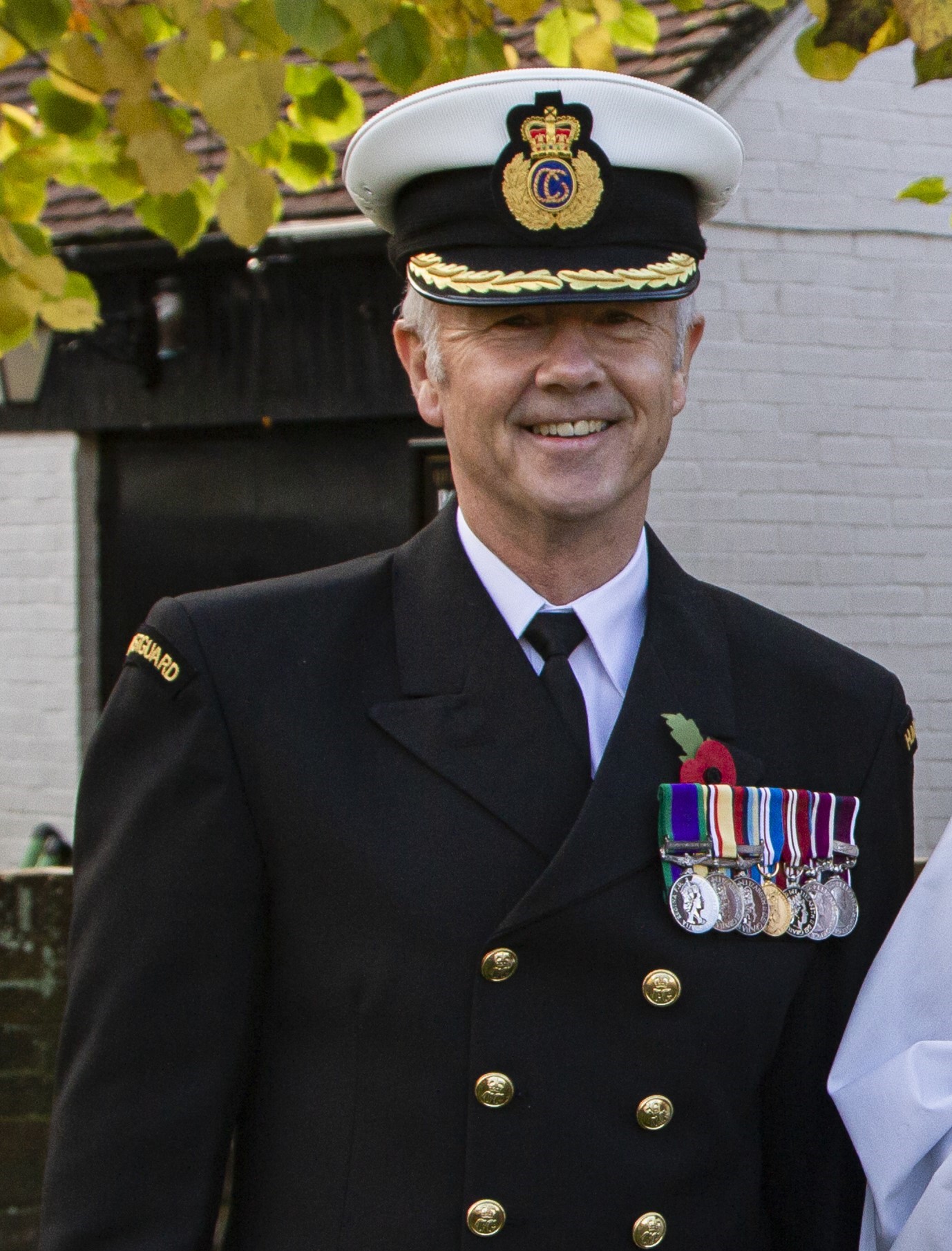 Neil Blewett in formal HM Coastguard uniform