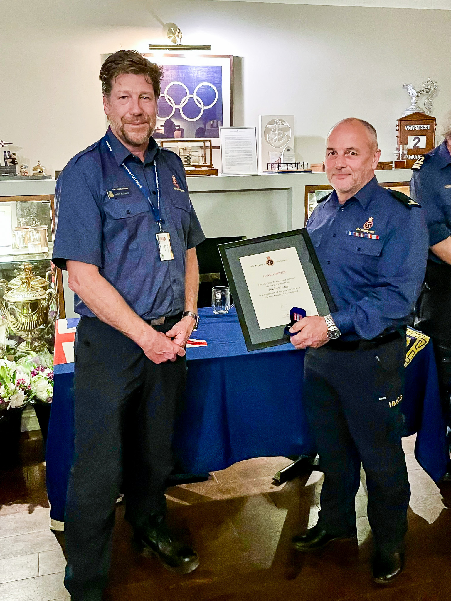 Divisional Commander James Instance with CRO Richard Legg