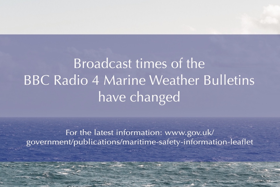 Change of broadcast times