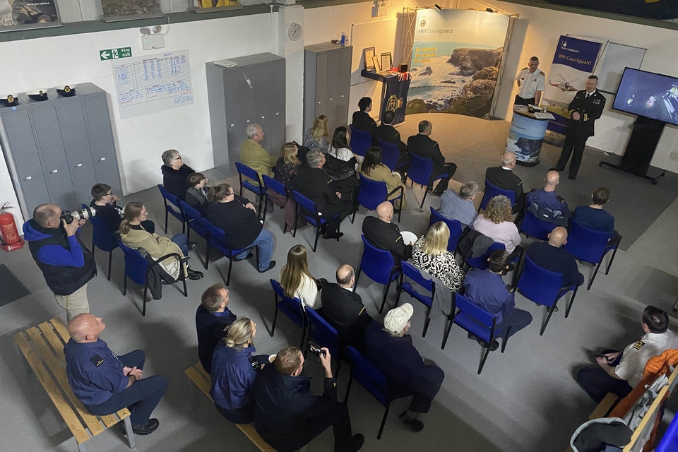 Newhaven, Shoreham and Birling Gap Coastguard Rescue Teams awards presentation