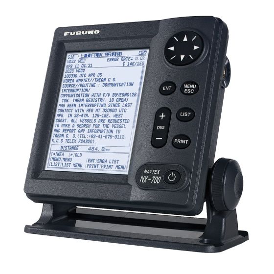 A Navtex machine showiong a text version of the Shipping Forecast