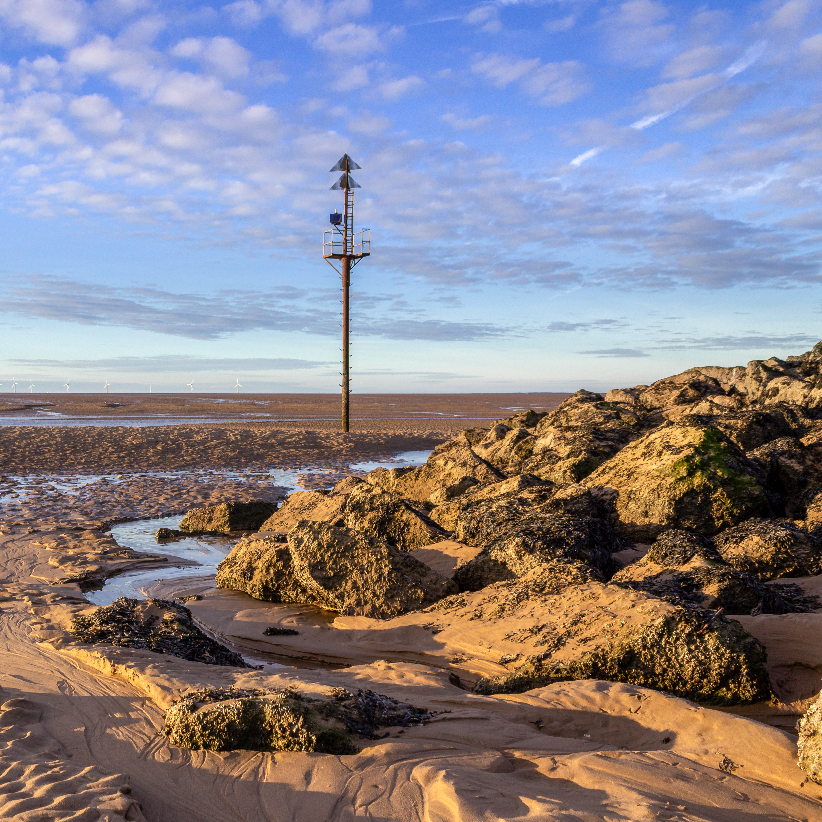The observation post at Leasowe Bay, Wirral 