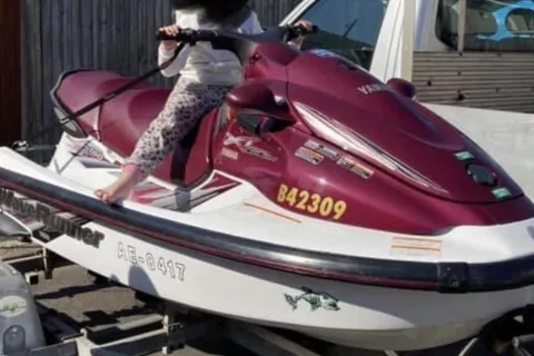 The jet ski found adrift in the Solent.
