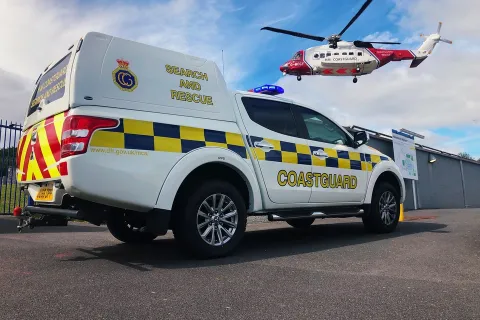 HM Coastguard rescue team