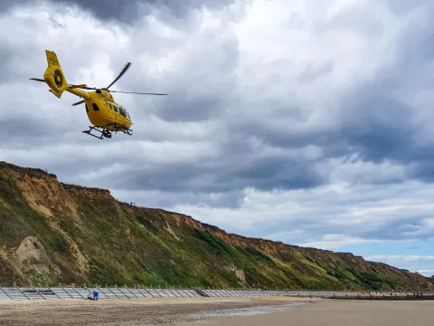 Old Hunstanton Beach in North Norfolk