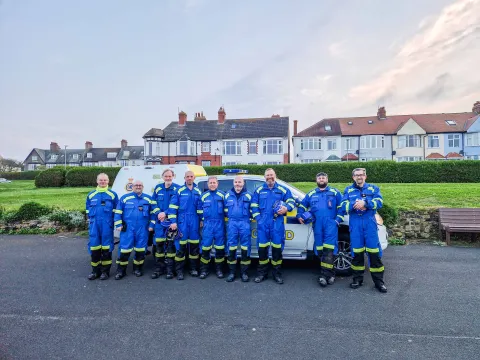 Hornsea Coastguard rescue team 