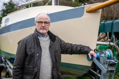 Dorset sailing enthusiast Peter Thomas fell overboard at Exmouth Harbour