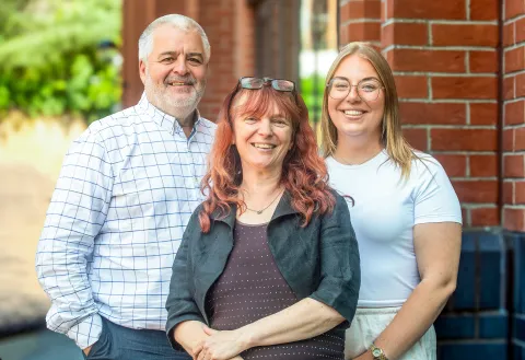 MCA's Property and Facilities Team. Mark Baker, Julie Light and Rachael Harman. 