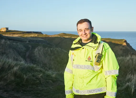 Ross Mainprize on a cliff