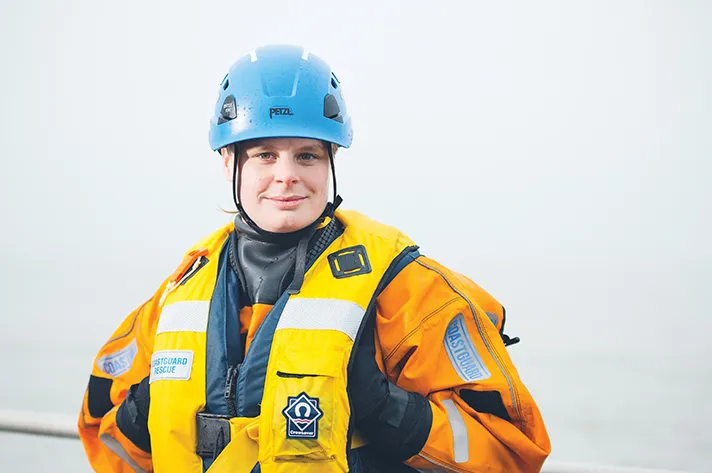 Coastguard team