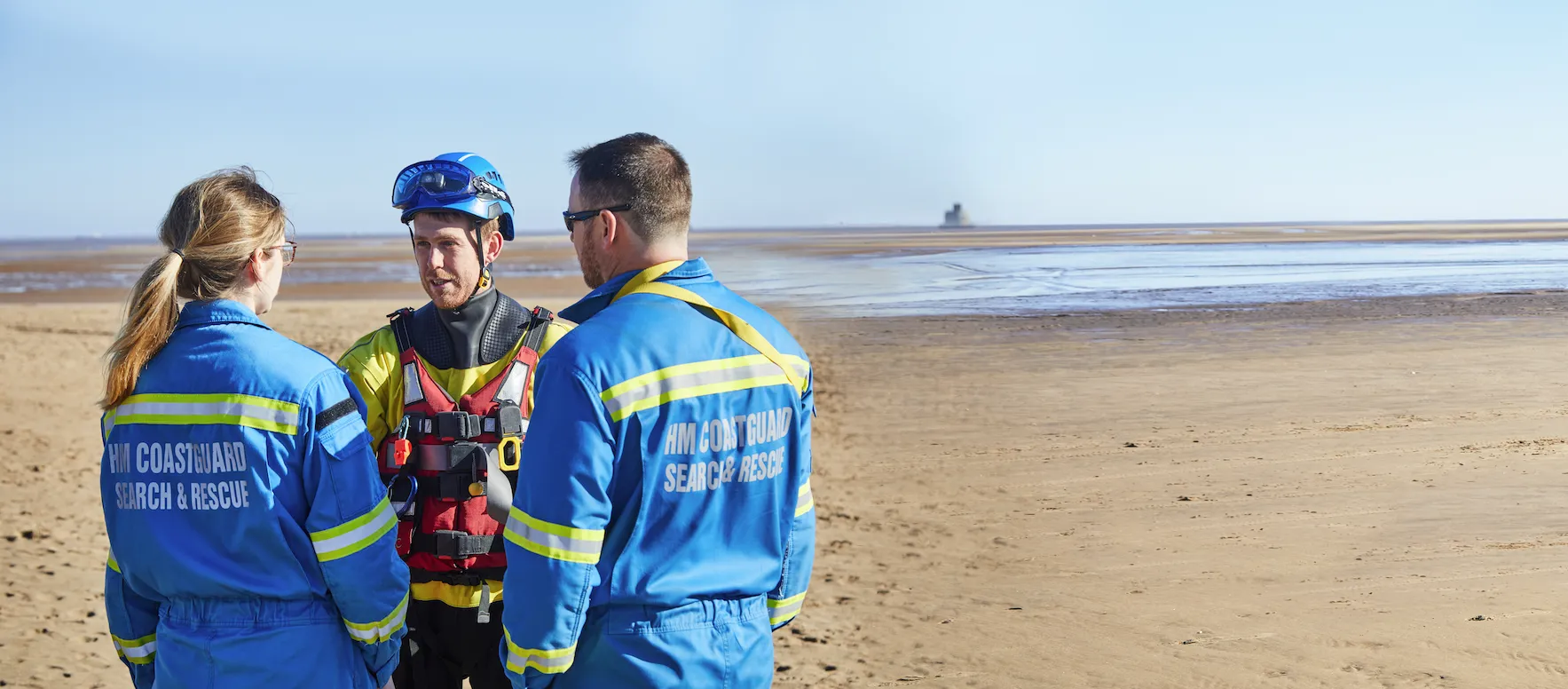 coastguard on the beach