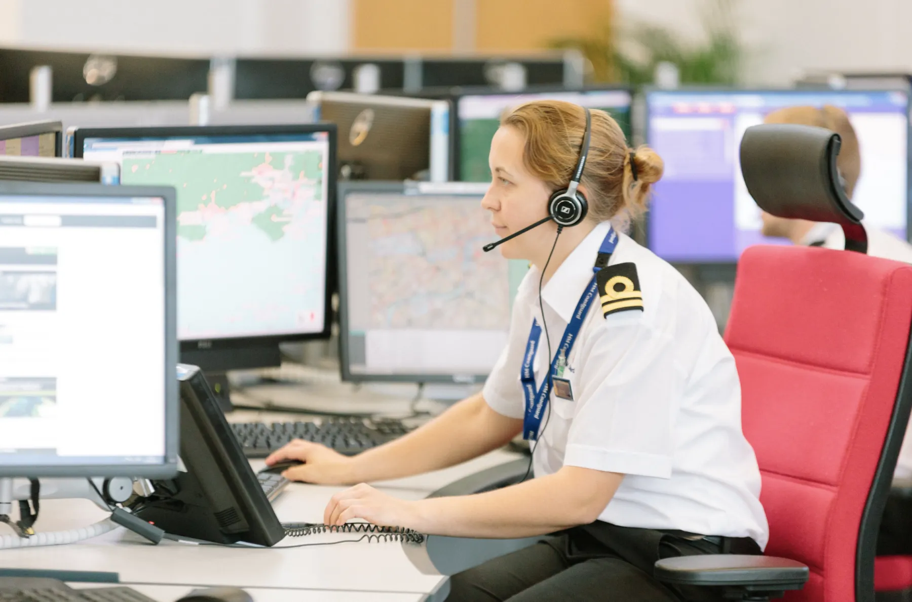 coastguard in office