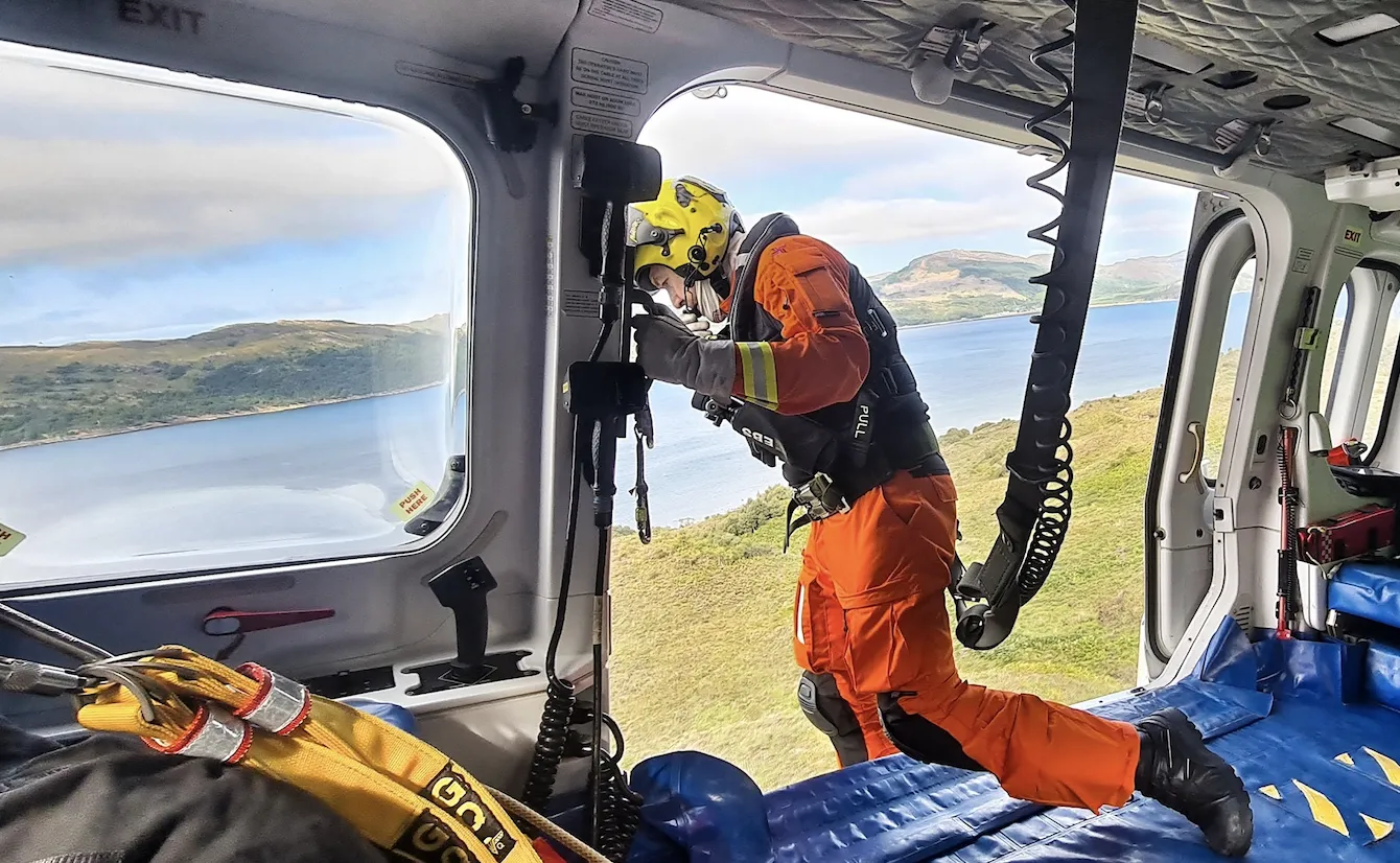 Helicopter winchman
