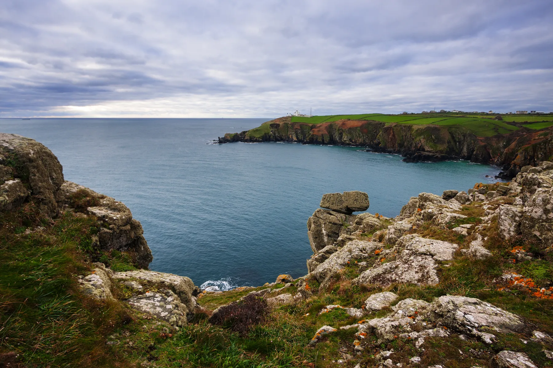 View of the Cornwall coastline 