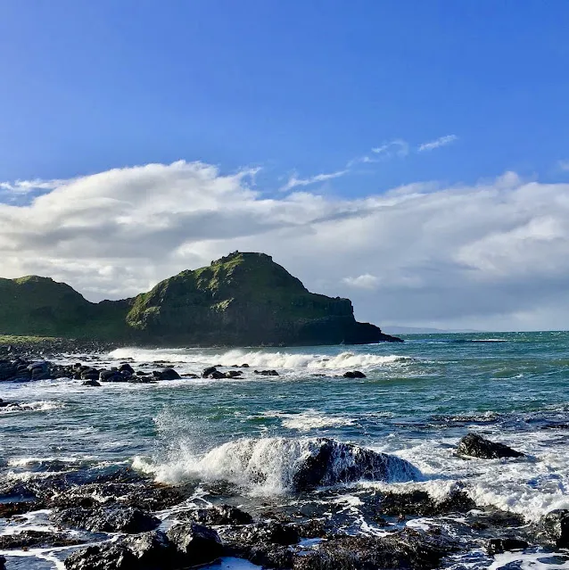 North coast of County Antrim, where the Giant's Causeway - the site of Northern Ireland's most famous landmark - is located