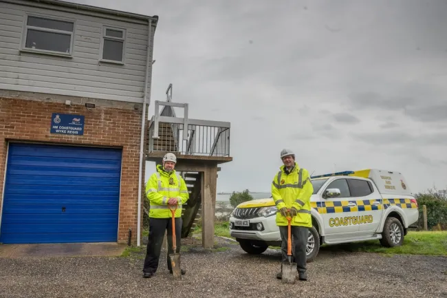 HM Coastguard Head of Operations Richard Hackwell and Talent Managing Director Peter Moir