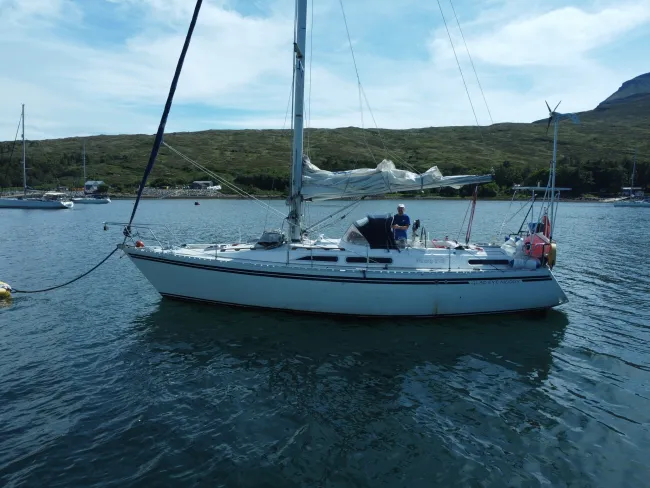 Mike Hallgarth on yacht Glad Eye Moody