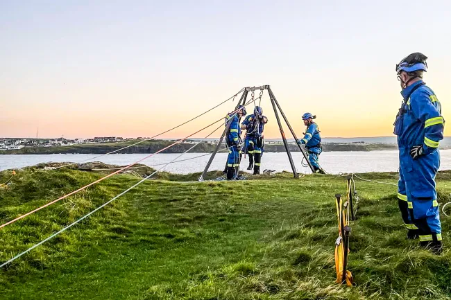Coastguards from Ballycastle and Coleraine 